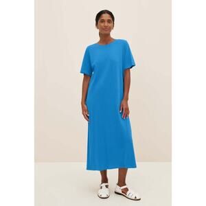 Kowtow Light Tee Dress in Ocean Blue Size XXS NWT MSRP: $109